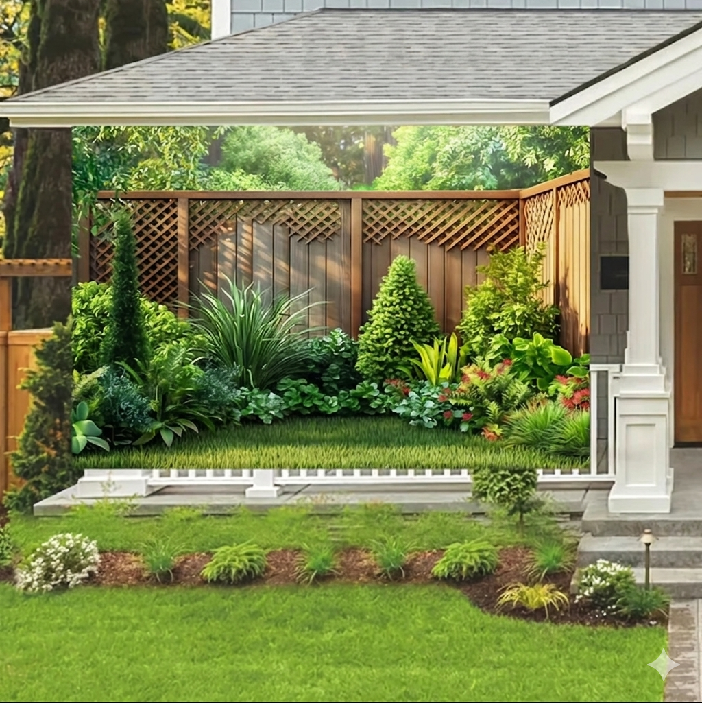 Toile Décor Jardin Photographique Ambiance