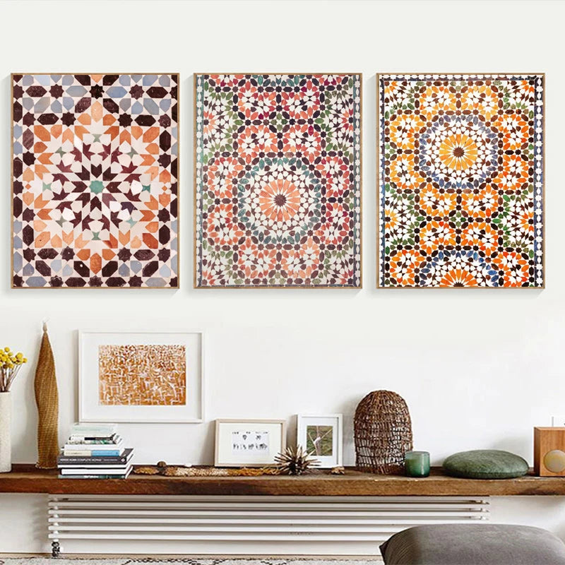 Collection de Toiles "Mosaïque de Marrakech"