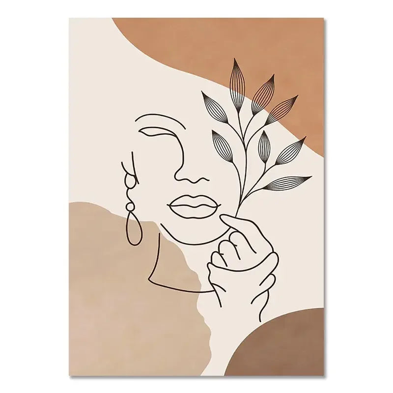 Triptyque de Toiles Boho "Sérénité Végétale"