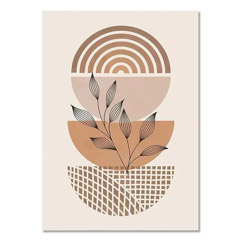 Triptyque de Toiles Boho "Sérénité Végétale"