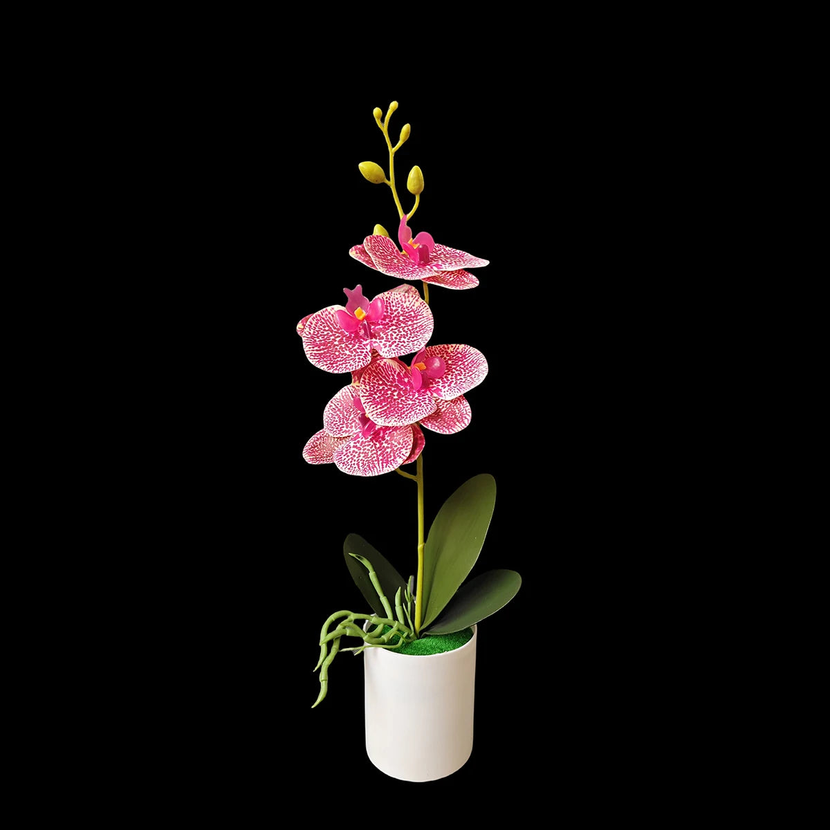 4PCS Artificial Orchid Potted Plants with Pots for Home & Office Decor