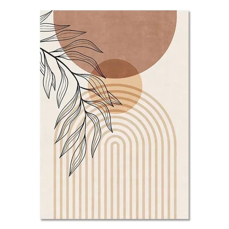 Triptyque de Toiles Boho "Sérénité Végétale"