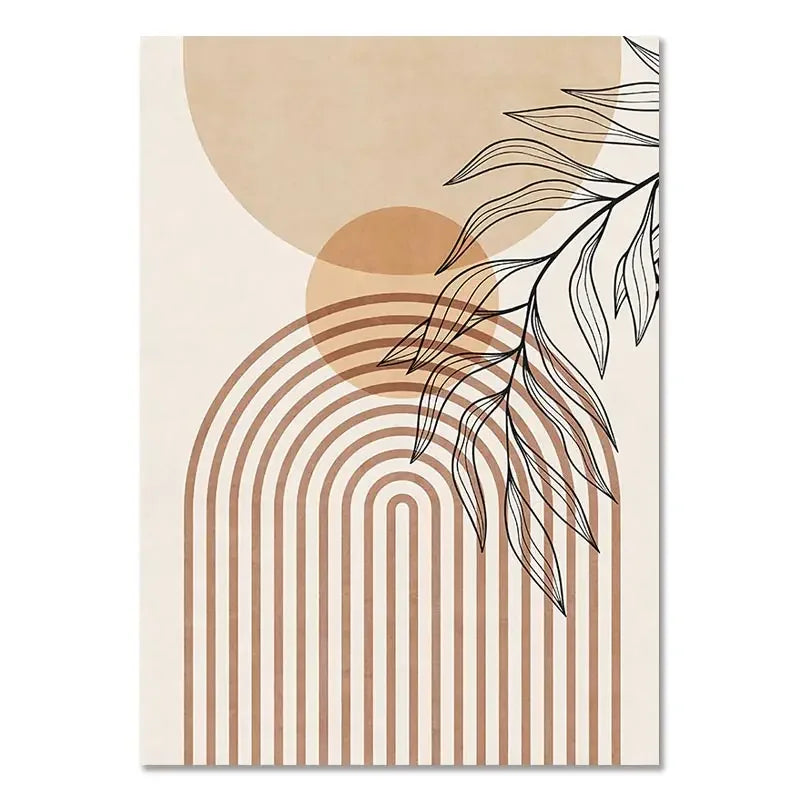 Triptyque de Toiles Boho "Sérénité Végétale"