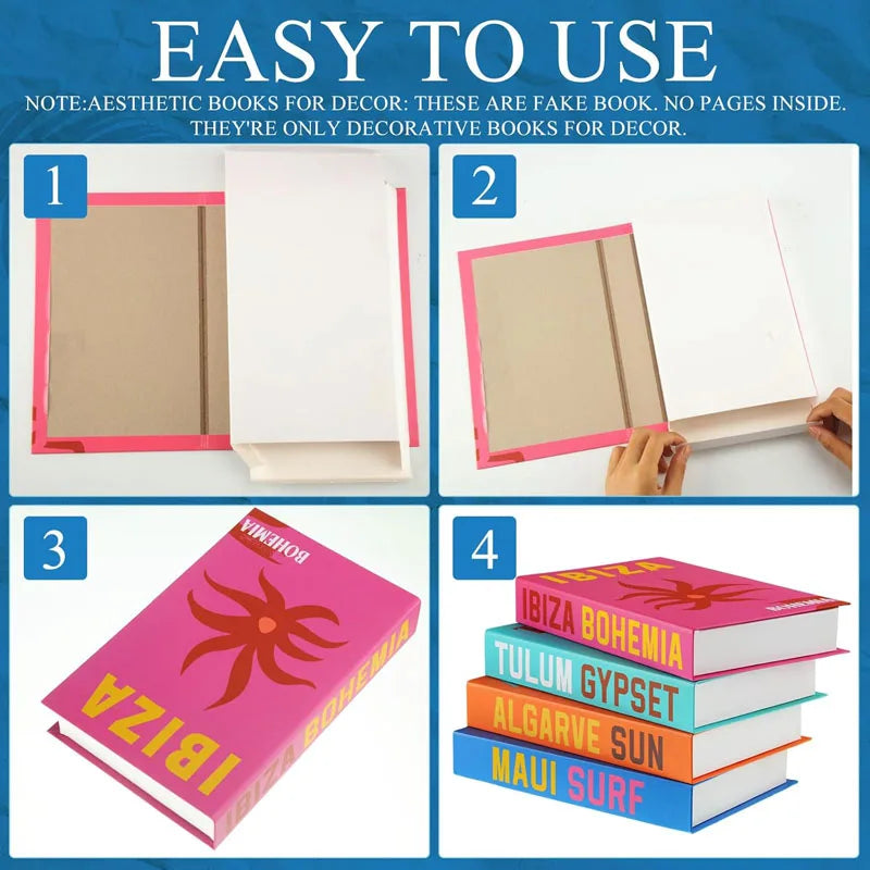 Set de Livres Factices "Minimalist Muse"