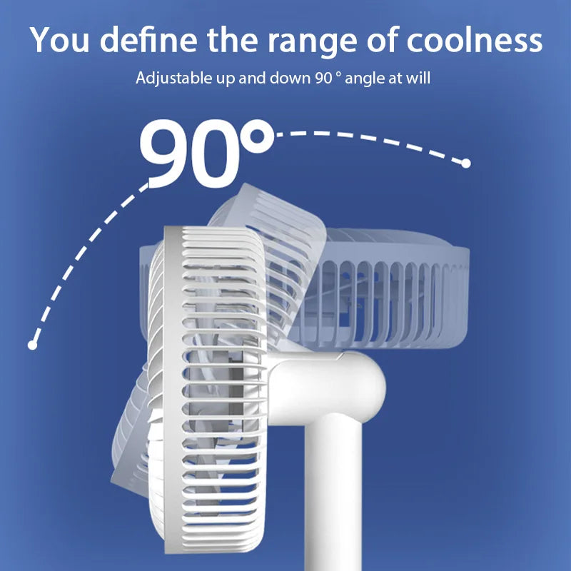 Portable USB Desk Fan with High-Velocity Airflow