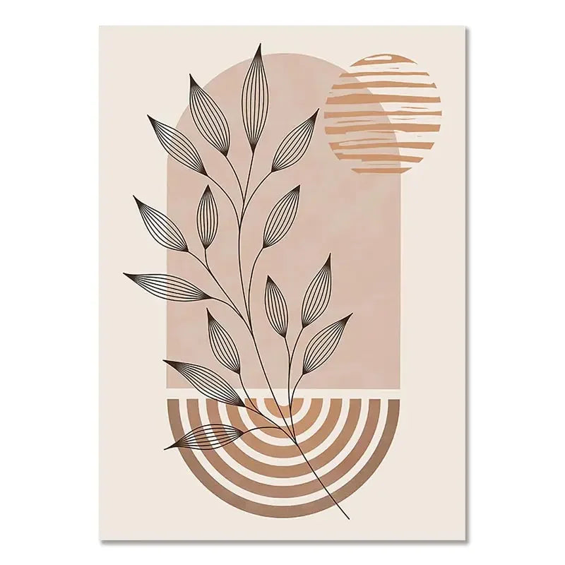 Triptyque de Toiles Boho "Sérénité Végétale"
