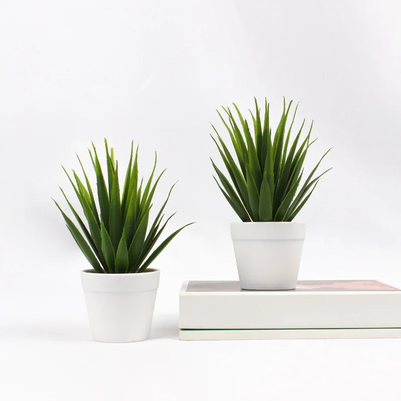EverGreen Premium Artificial Desk Plant with Minimalist Pot