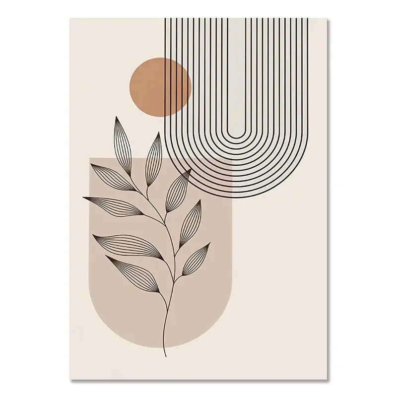 Triptyque de Toiles Boho "Sérénité Végétale"