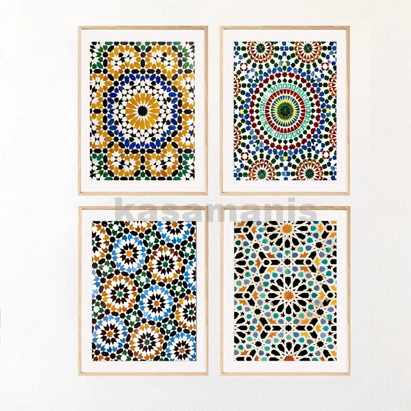 Collection de Toiles "Mosaïque de Marrakech"