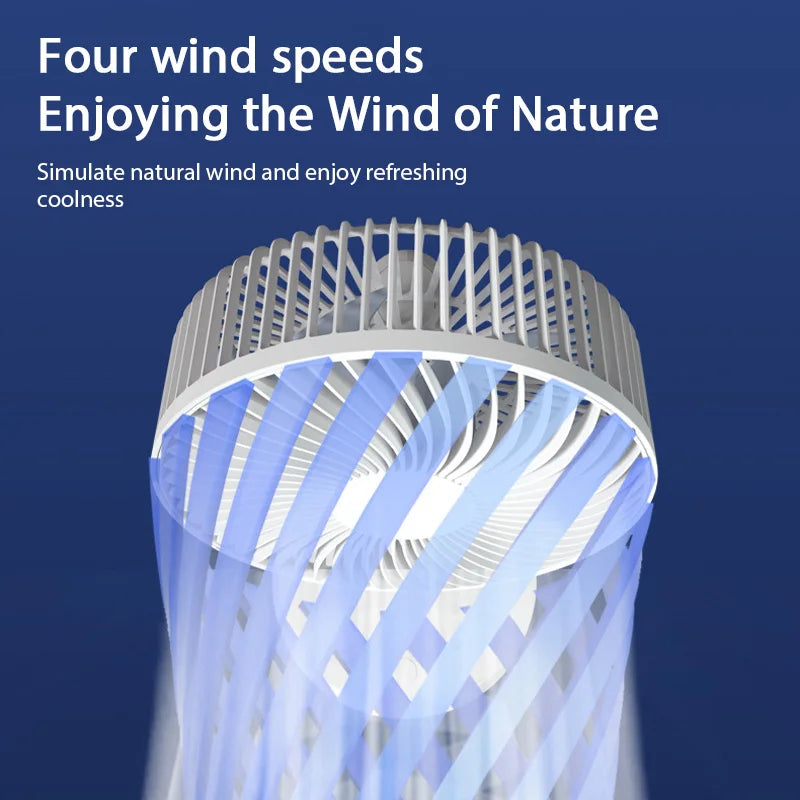 Portable USB Desk Fan with High-Velocity Airflow