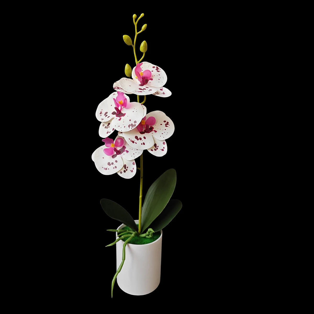 4PCS Artificial Orchid Potted Plants with Pots for Home & Office Decor