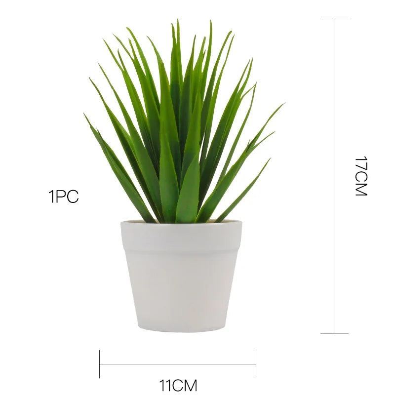EverGreen Premium Artificial Desk Plant with Minimalist Pot