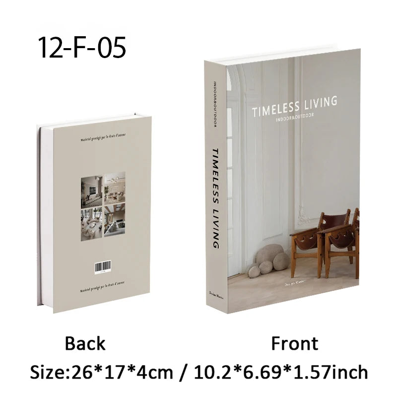 Set de Livres Factices "Minimalist Muse"