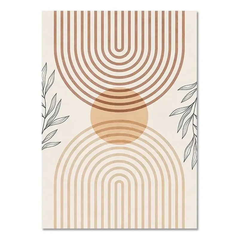 Triptyque de Toiles Boho "Sérénité Végétale"
