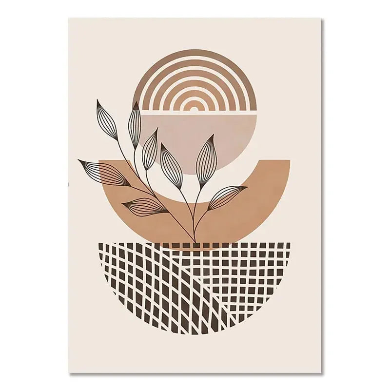 Triptyque de Toiles Boho "Sérénité Végétale"