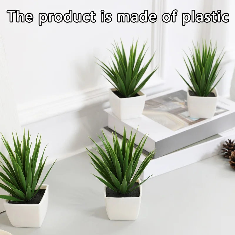 EverGreen Premium Artificial Desk Plant with Minimalist Pot