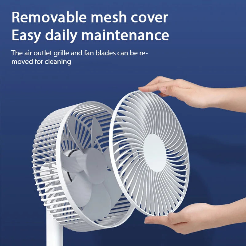 Portable USB Desk Fan with High-Velocity Airflow