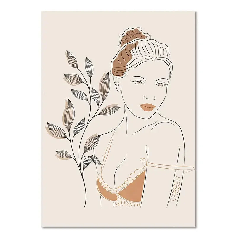 Triptyque de Toiles Boho "Sérénité Végétale"