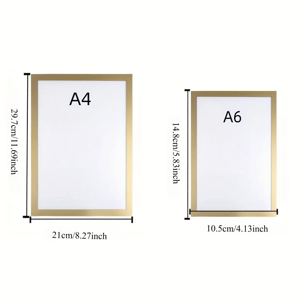 3PCS Magnetic Self-Adhesive Wall Frames for Photos & Notes