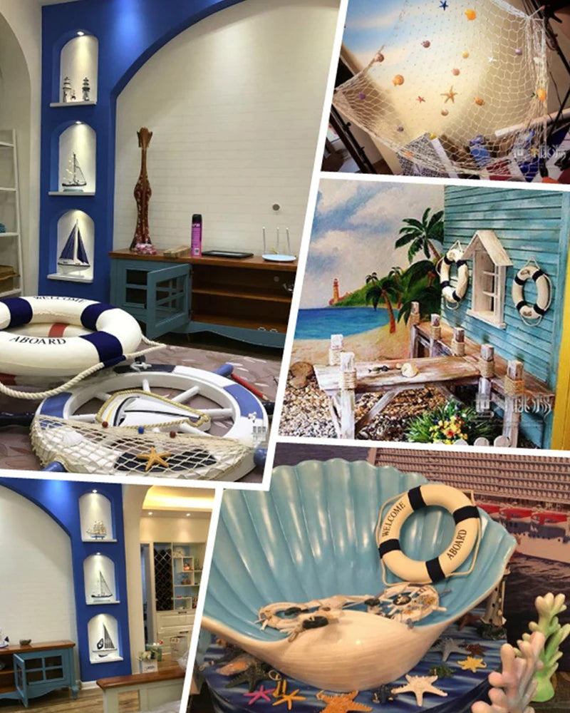 Filet de Pêche Mural "Nautical Breeze"