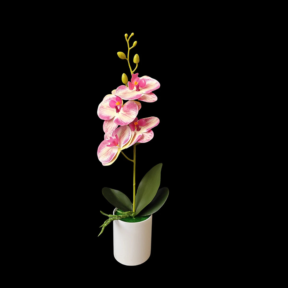 4PCS Artificial Orchid Potted Plants with Pots for Home & Office Decor