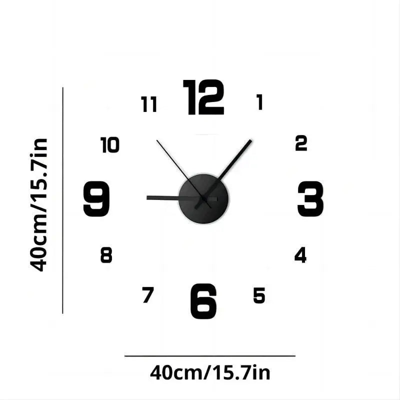 AuraTime™ Frameless DIY Wall Clock
