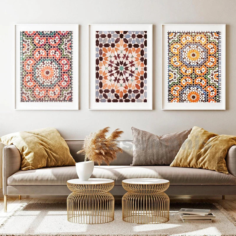 Collection de Toiles "Mosaïque de Marrakech"