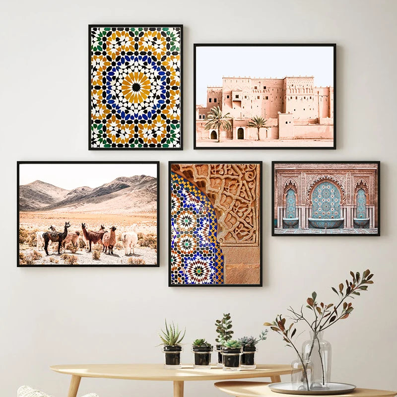 Collection de Toiles "Mosaïque de Marrakech"