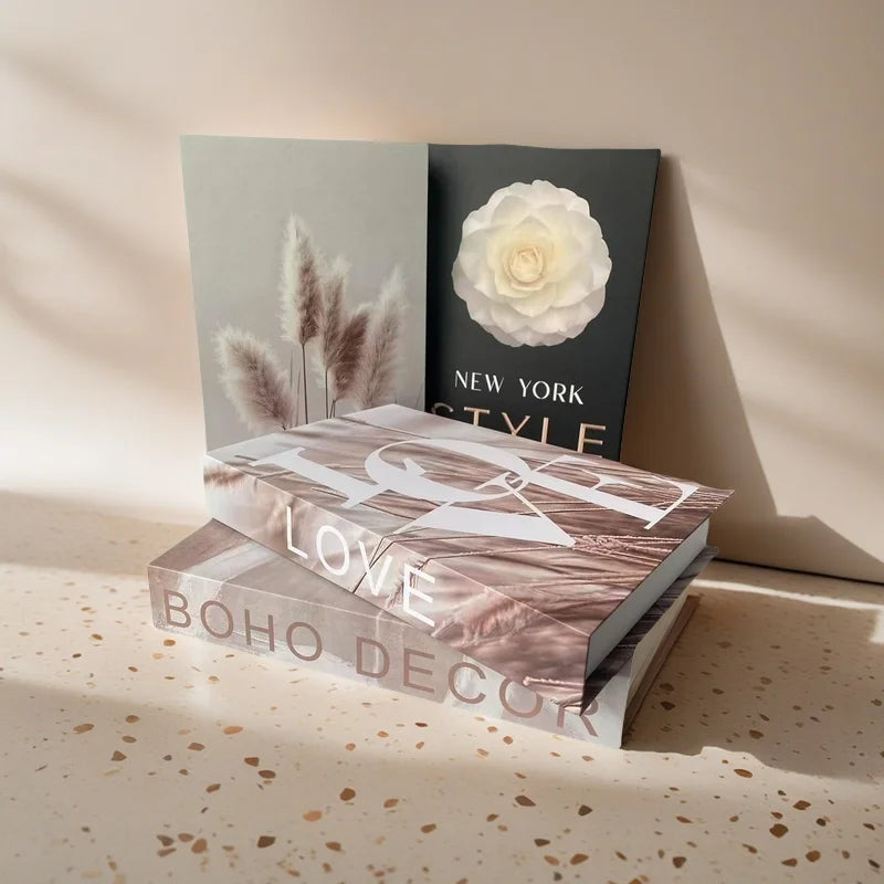 Set de Livres Factices "Minimalist Muse"