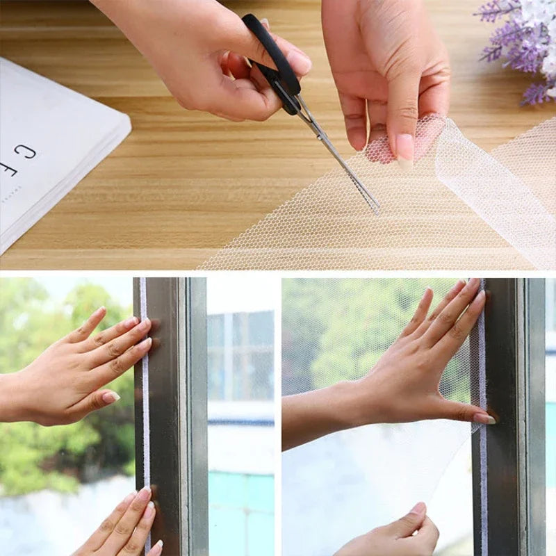 BreezeGuard™ Self-Adhesive Window Mosquito Net