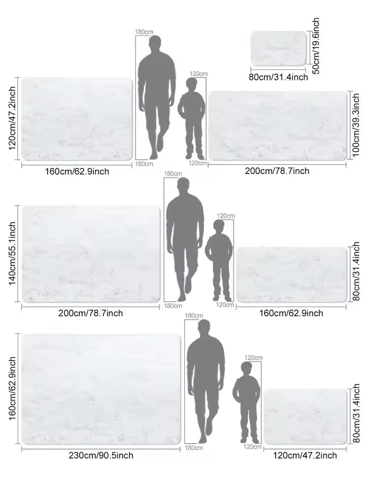Tapis de Descente de Lit "Nordic Snow"