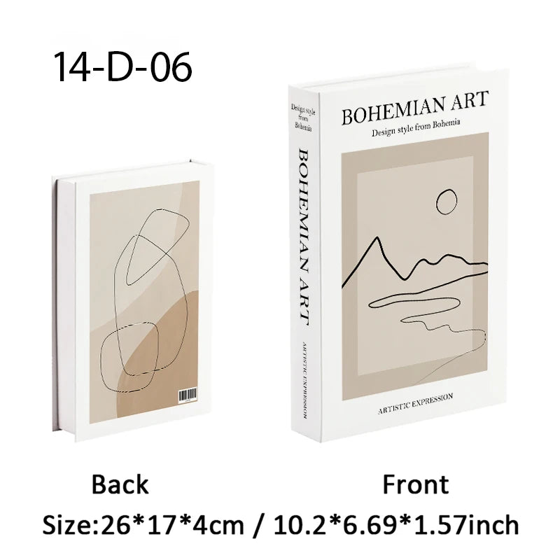 Set de Livres Factices "Minimalist Muse"