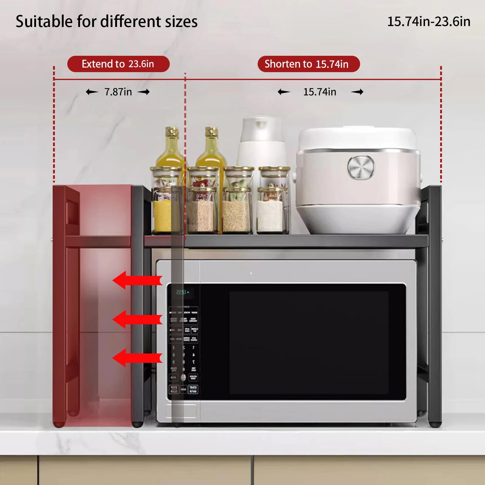 Organisateur Micro-ondes Extensible